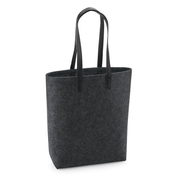 BagBase BG738 Charcoal Melange/Black